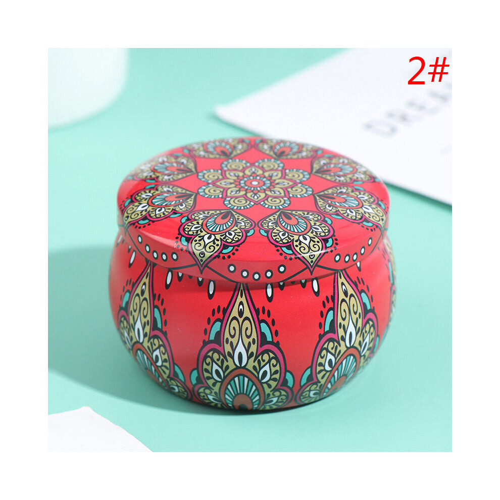 1pc Drum Shaped Storage Box Rose Tea Pot Candy Cookies Boxes Festive Party Supplies Rose Tea Pot Tin Box Jewelry Box