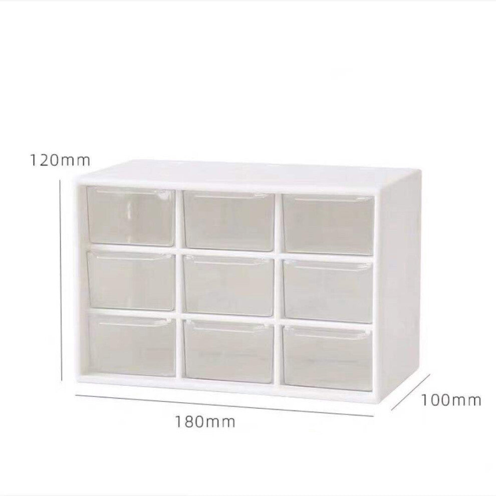 ??????? ??? ???????? INS nine-grid dust-drawer box Stationery Jewelry Handbook Desktop Lovely Mini Girls Heart Drawers Boxes