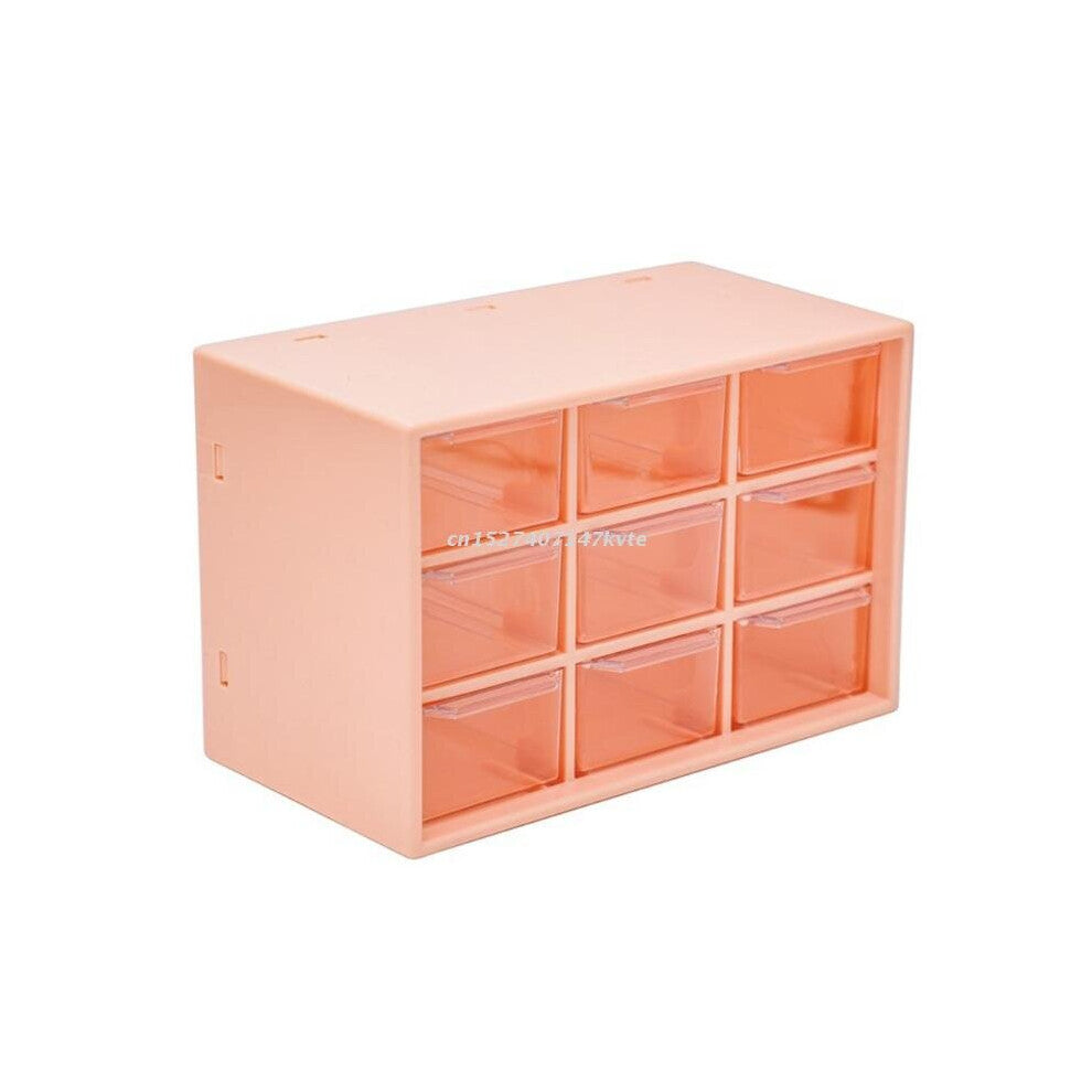 9 Grids Desktop Storage Box Jewelry Drawer Organizer Plastic Cosmetic Container