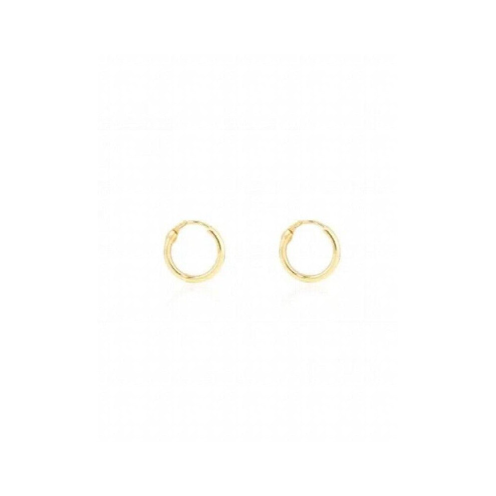 Earrings baby-girl 9k hoops 10x1.2mm
