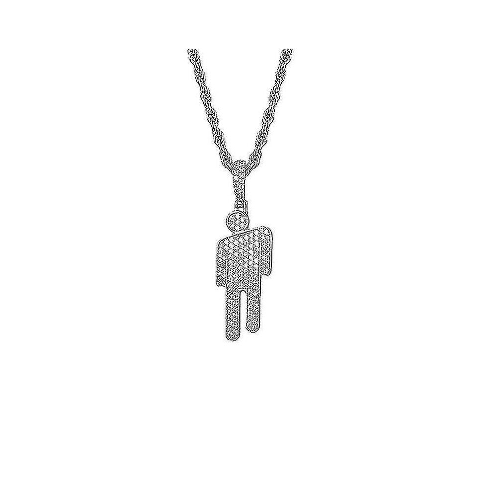 Billie Eilish Women Necklaces Silver Pendantcharms