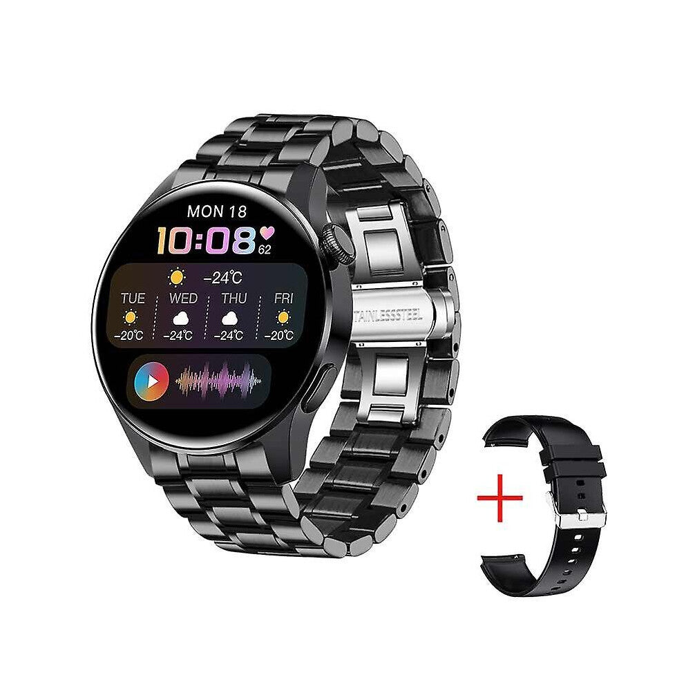 LIGE New BT Call Smart Watch Men Full Touch Sport Fitness Watches Waterproof Heart Rate Steel Band Smartwatch Android IOS