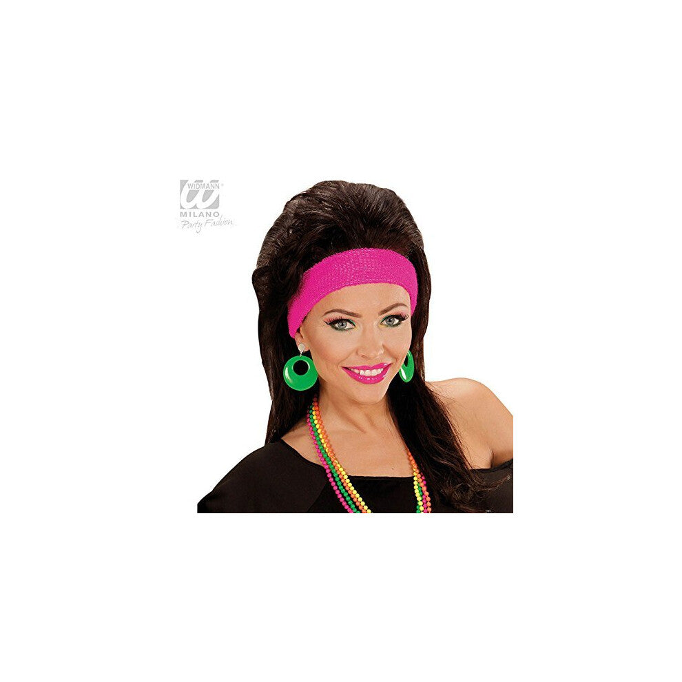 Circle Earrings - Neon Green - Ear Hoops Fashion Jewellery 1980s 90 Studs Clips -  ear neon earrings hoops fashion jewellery 1980s 90 studs clips