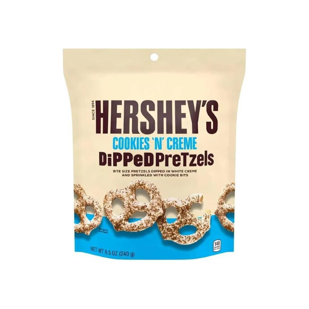 2 x Hersheys Cookies N Creme Dipped Pretzels, 120g