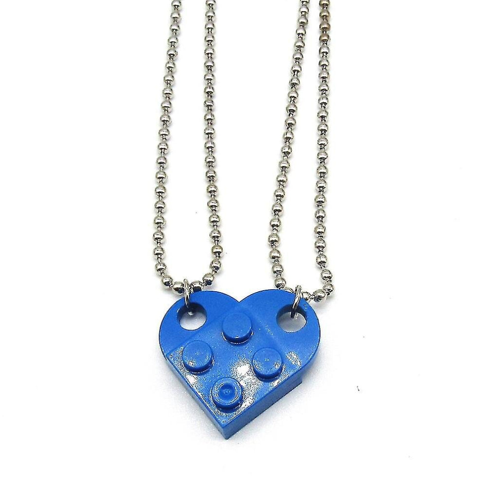 Beautiful Gift Heart Necklace Set Made With Authentic Lego Bricks Giftblue