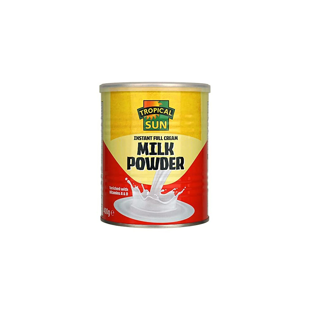 Tropical Sun Full Cream Milk Powder, 400G (Pack of 1) | Boosted with Vitamins A & D! |