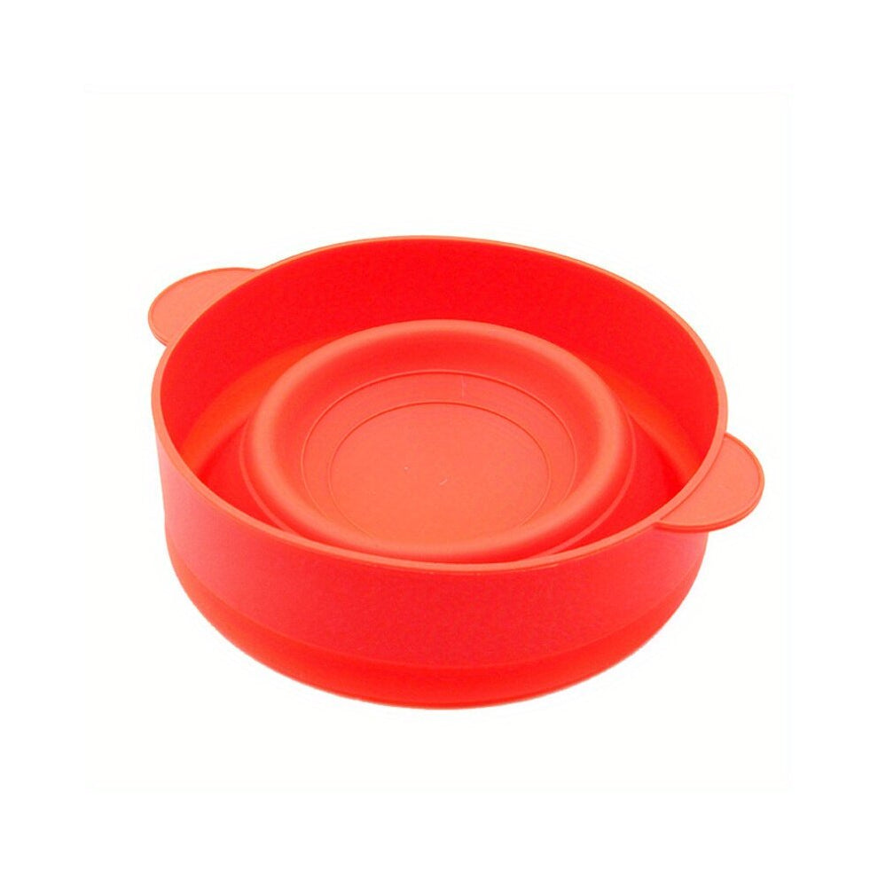 1pc Silicone Popcorn Bowl Microwave Oven Folding Popcorn Bucket High Temperature Resistant Large Silicone Bucket Popcorn Bowl With Lid Kitchen Contain