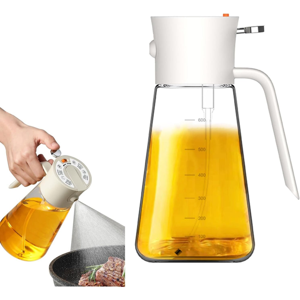 Cooking Oil Spray,Olive Oil and Vinegar Spray Bottle,2 in 1 Glass Olive Oil Dispenser with Sprayer,Food Spray Bottle