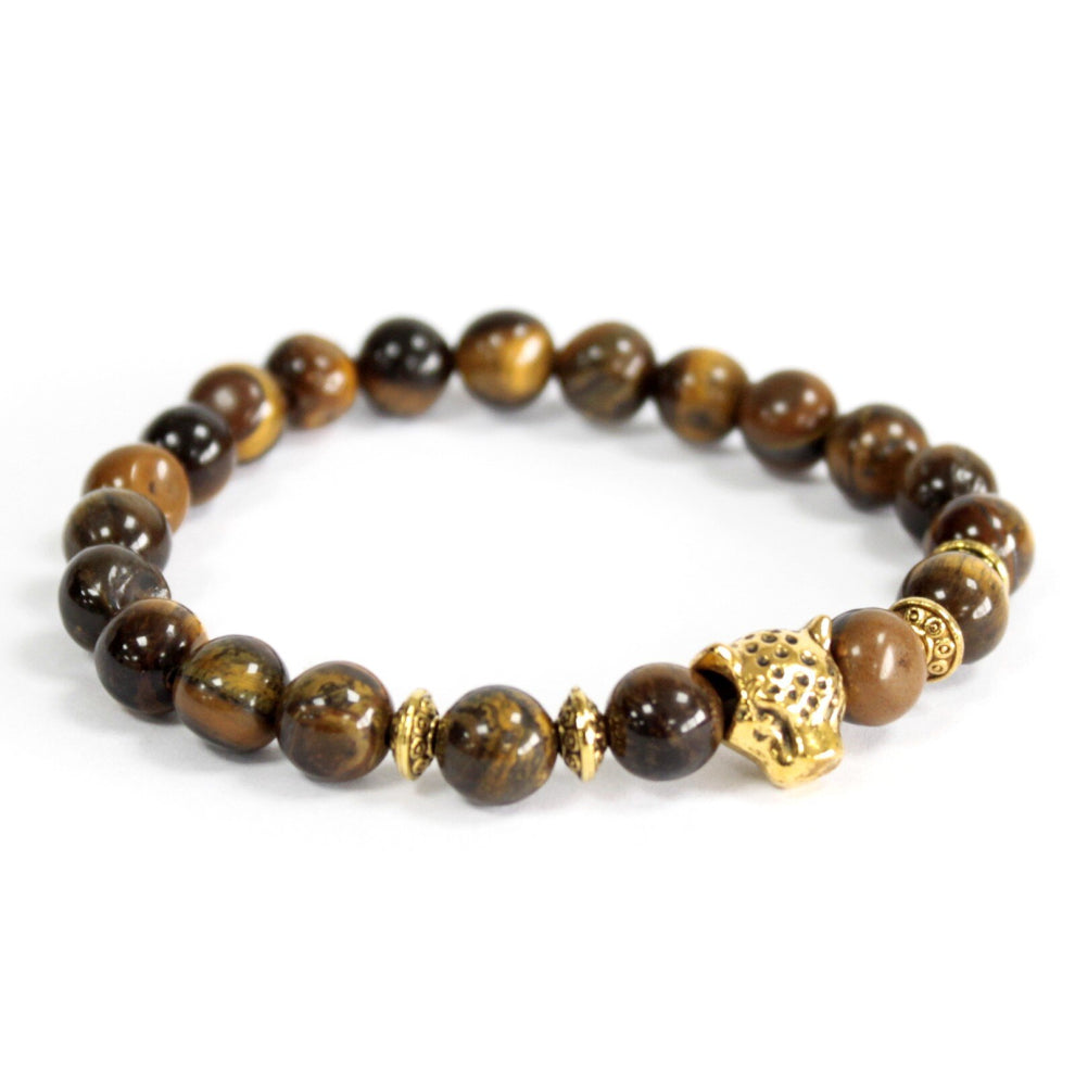 Adorable Jewellery Gifts - 3x of Gold Tiger - Tiger Eye - Gemstone Bracelet