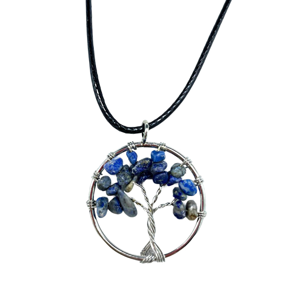 Gemstone Pendants - Tree of Life  -  Tree of Life Pendant - Sodalite