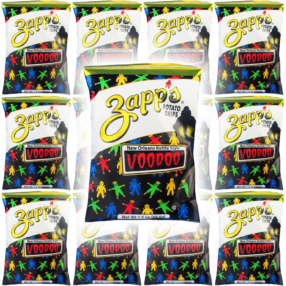 Zapp's Potato Chips, VooDoo New Orleans Kettle Style, 1.5oz (8-Pack)
