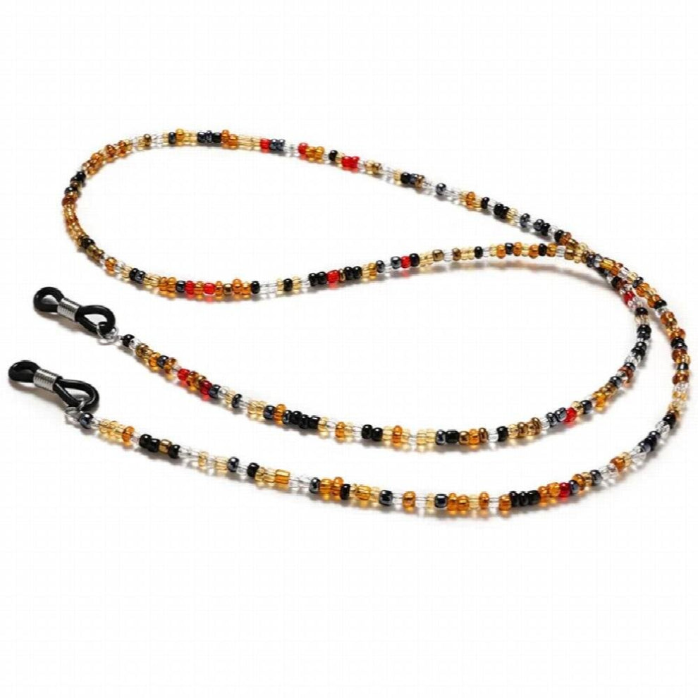 Kids Women Bead Face Mask Chain Necklace Sunglasses Glasses Chain Lanyard Strap Necklace Tortoiseshell Fine Beaded Jewelry