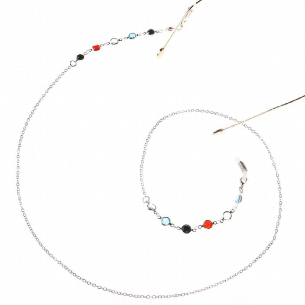 Steampunk Chain Long Necklace-Glasses Neck Strap Metal Chain for Glasses Women Jewelry Sunglass Retainer Mask Lanyard R7RF