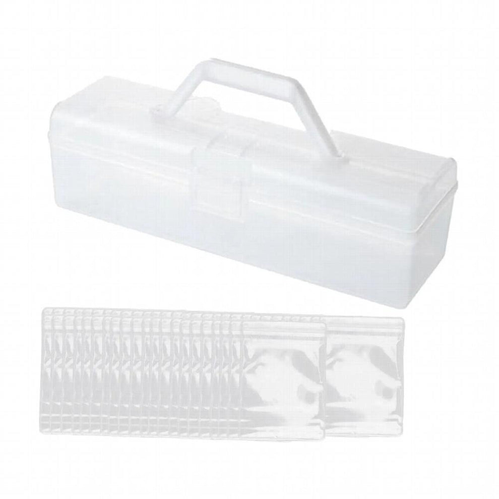 Clear Portable Jewelry Storage Box Transparent Cosmetics Holder for Storing and Organising Toys, Jewellery, Beads, Arts & Crafts