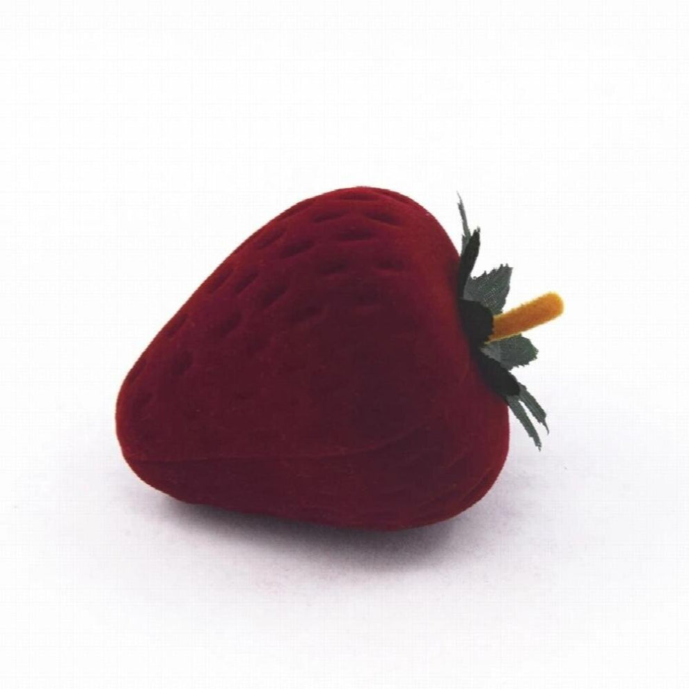 Creative Jewelry Storage Strawberry Storage Box Ring Container Anti-oxidation Red Desktop Drawer Organizer Gift Case
