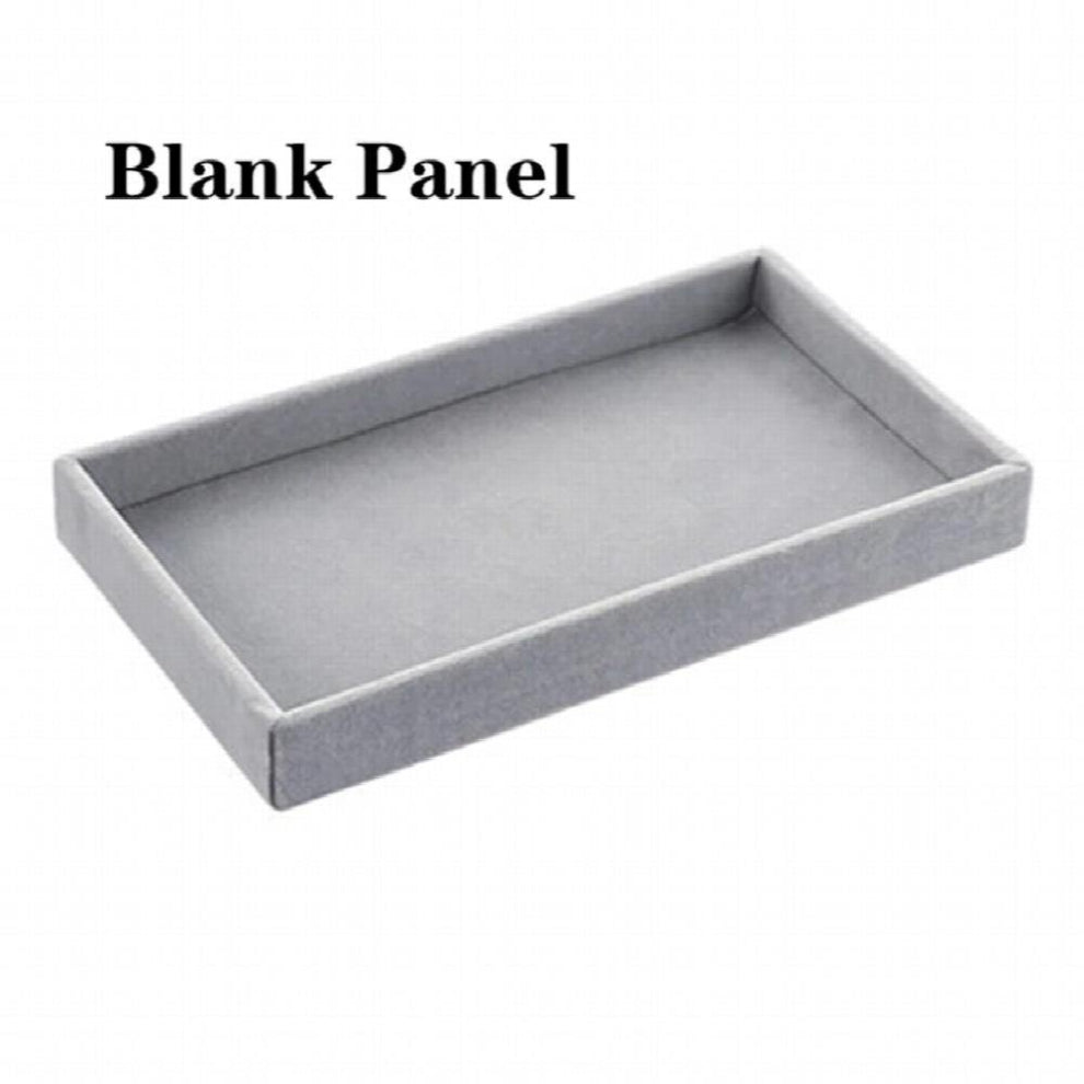 Jewelry Rings Storage Box Desktop Display Organizer Box Tray Holder Earrings Necklace Velvet Jewelry Storage Case