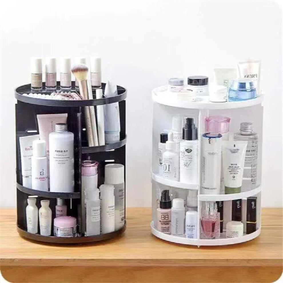 360 degree rotating cosmetic storage box cosmetic storage rack acrylic desktop jewelry finishing large capacity