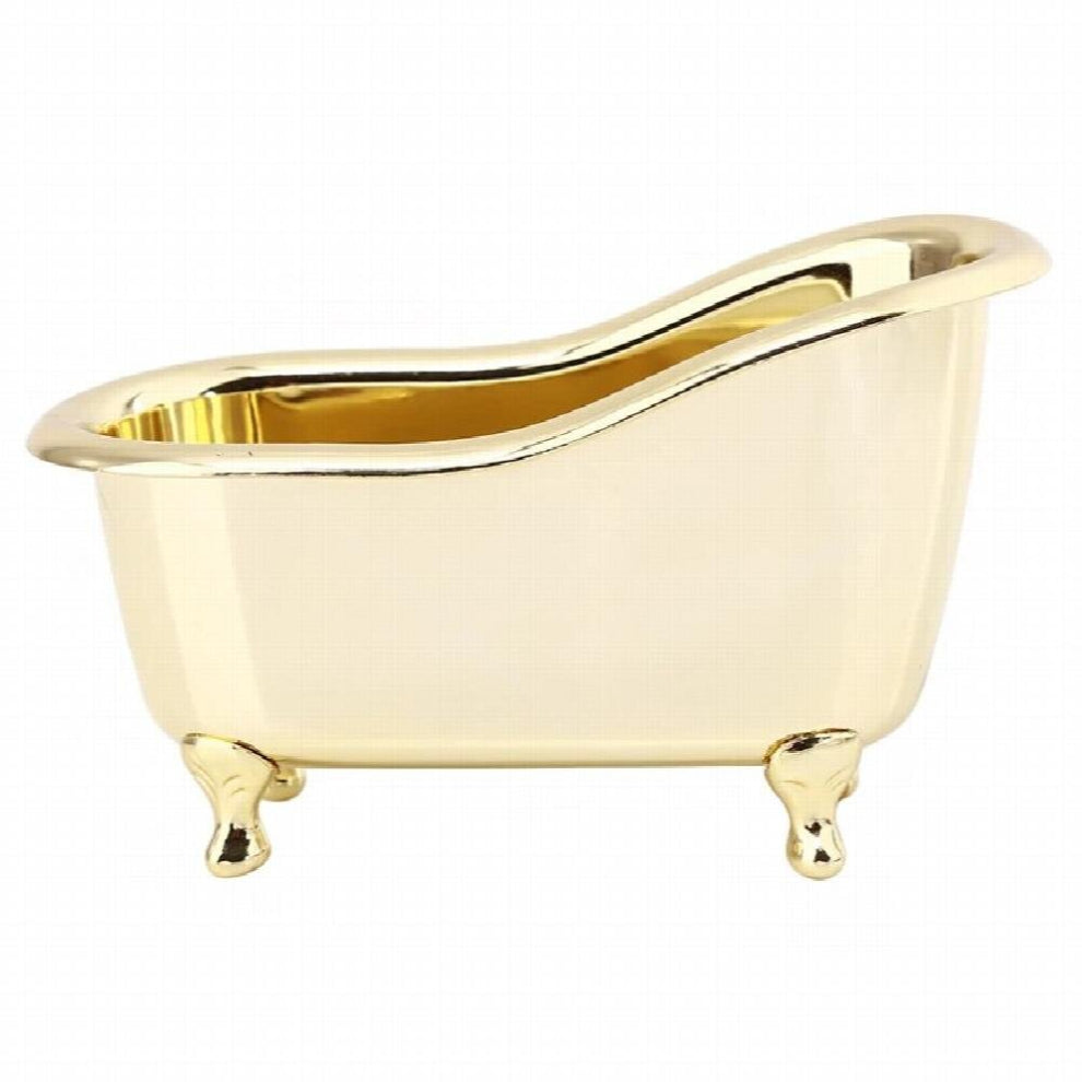 Mini Bathtub Soap Jewelry Storage Box Makeup Organizer Container Desktop Sundry Storage Case Silver Sundries Storage Box