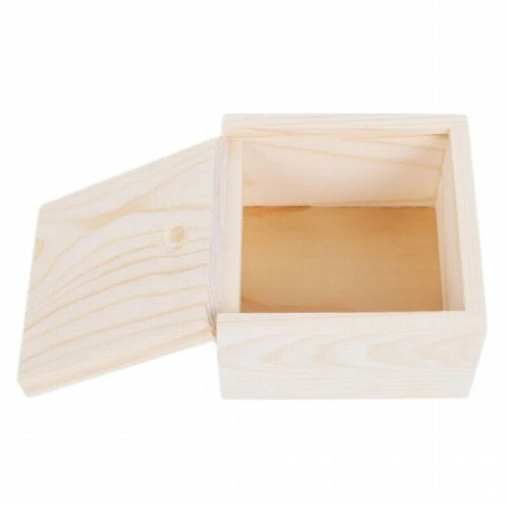 Jewelry Box Desktop Natural Wood Clamshell Storage Hand Decoration Wooden Box Postcard Storage Box