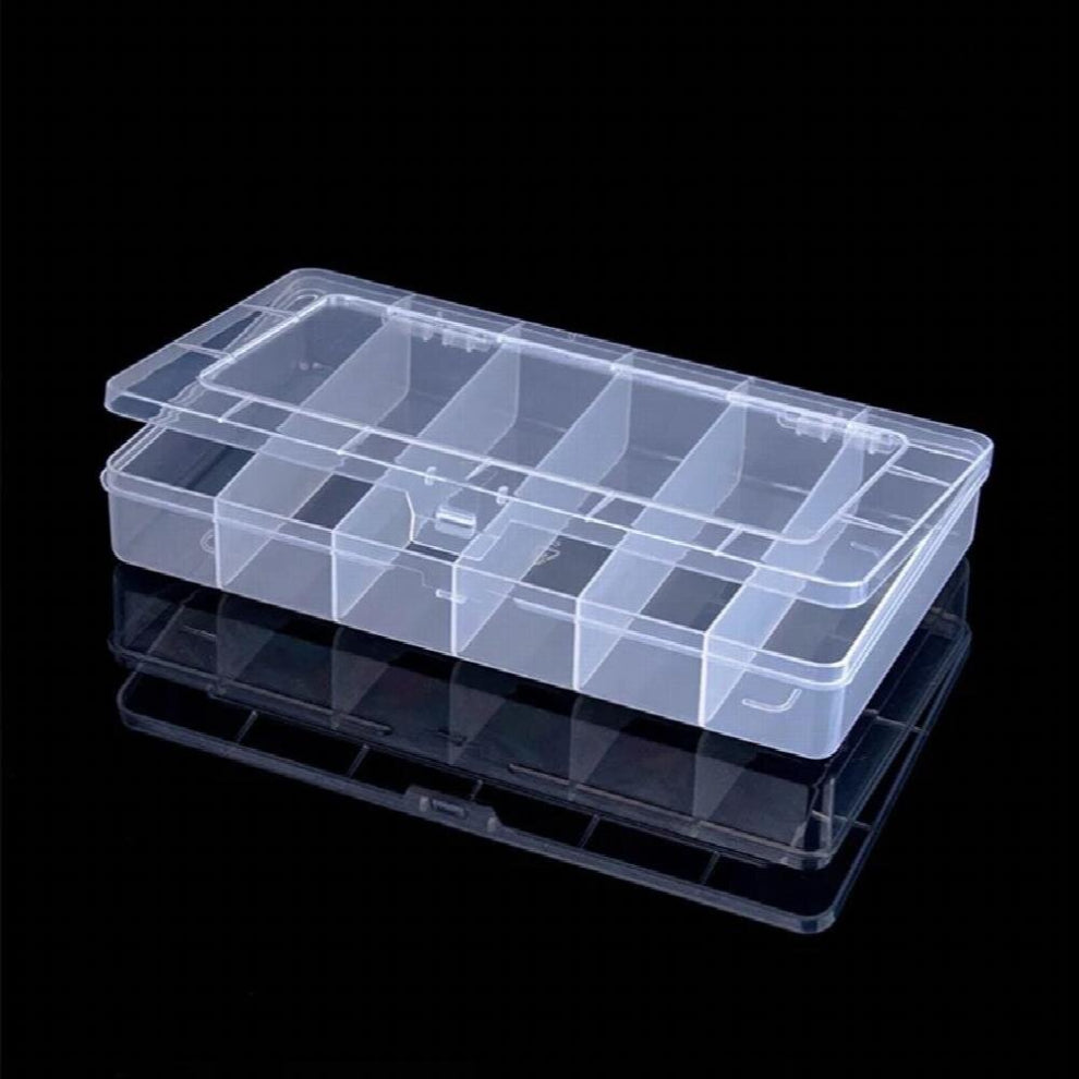 6 Grids Compartment Plastic Storage Box Practical Toolbox Transparent PP Boxes Bead Jewelry Case Display Organizer Container