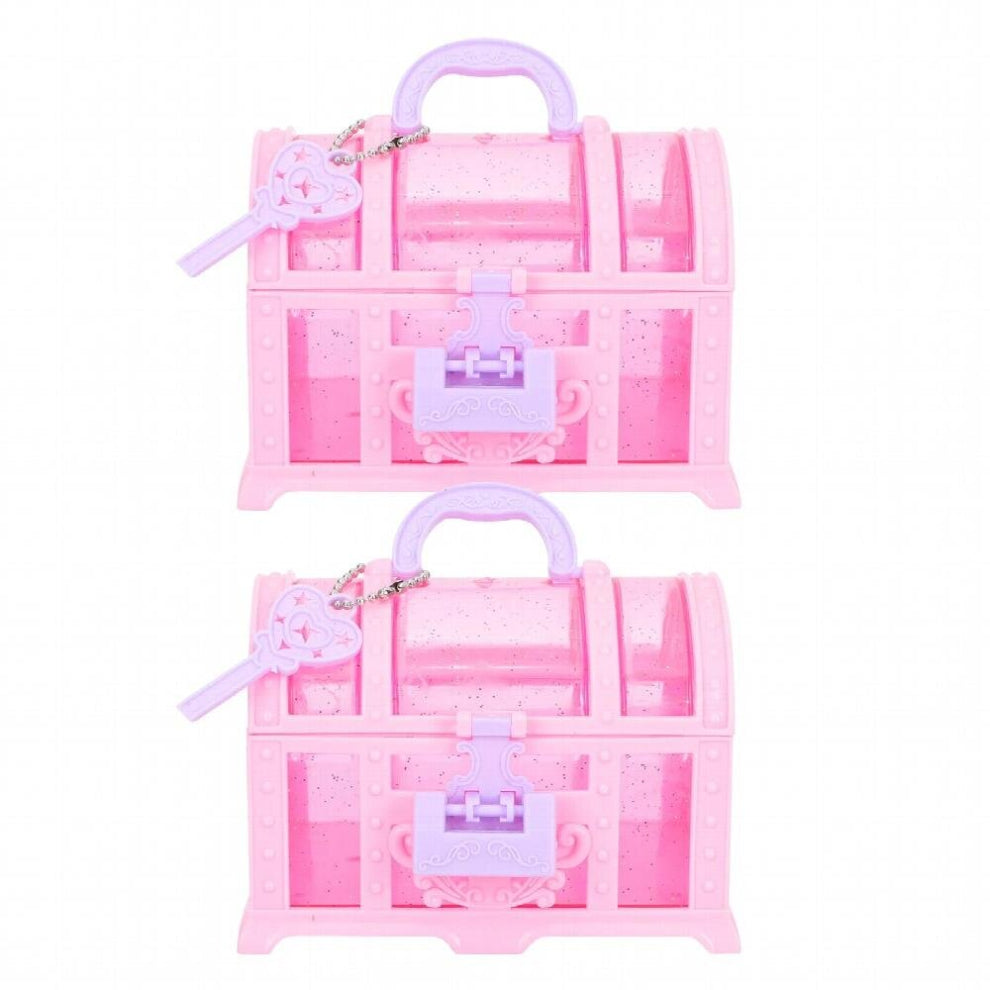Box Treasure Jewelry Girl Girls Little Chest Keepsake Makeup Casetoys Pretend Trinket Kids Gift Holder Organizer