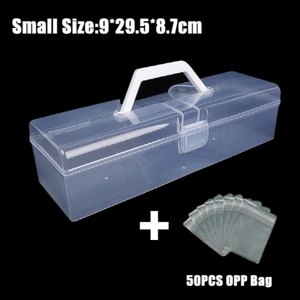 Transparent Portable Jewelry Storage Box Anti-oxidation Dustproof Desktop Drawer Organizer Boxes Earring Necklace Storage Case