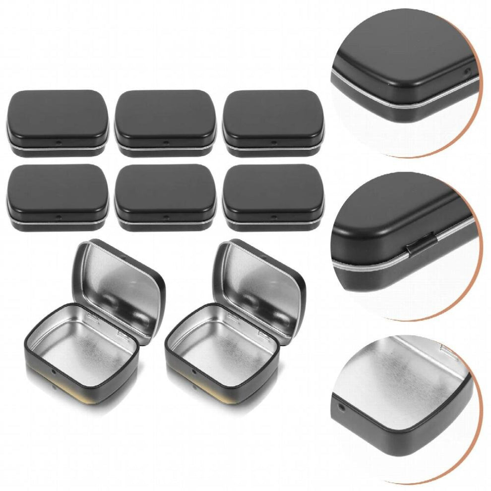 Box Tin Ironcontainer Metaljewelry Storage Hinged Rectangular Containers Candy Tins Lid Empty Holder Boxes Case Teacan Cookie