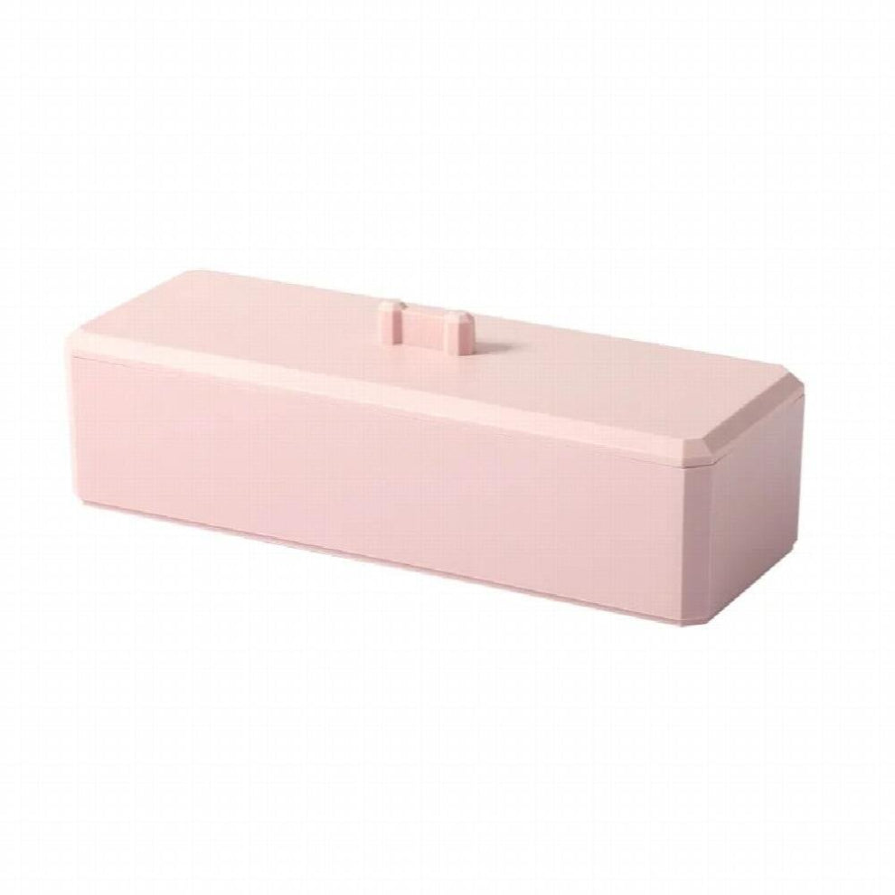 Cosmetic Storage Box Jewelry Storage Box Makeup Organizer Cotton Swab Cotton Ball Plastic Box Desktop Rack with Lid Dustproof