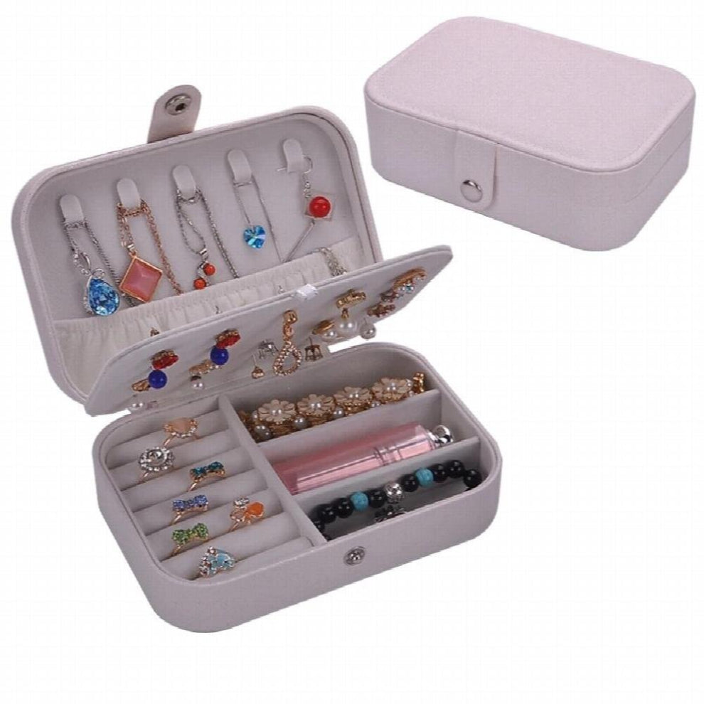 Creative Leather Storage Boxes Home Rectangle Double Layer Jewelry Boxes Living Room Portable Storage Containers Household Goods