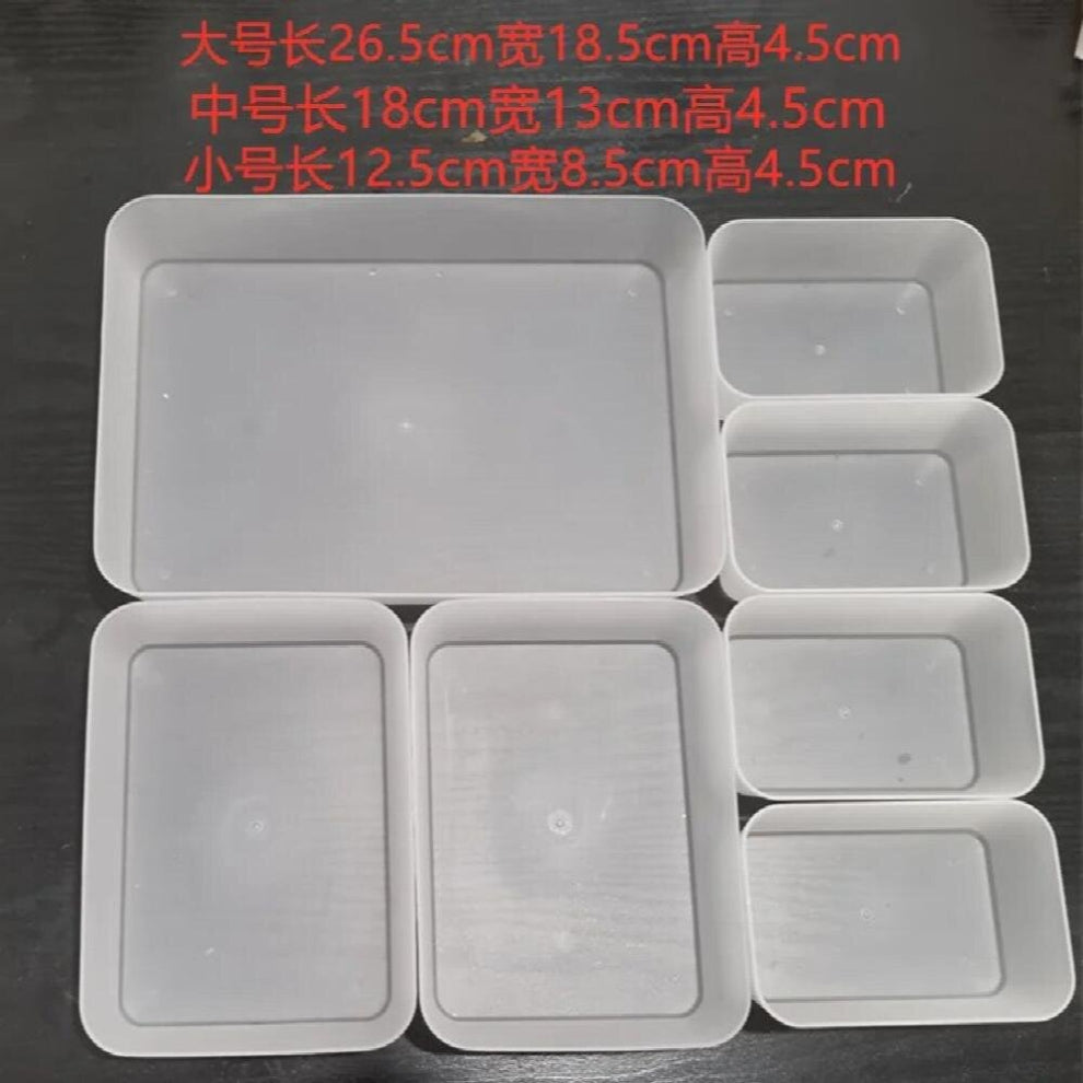 Plastic sundry drawer storage box separable and freely combined jewerly box desktop small decorative boxes candy box thread box
