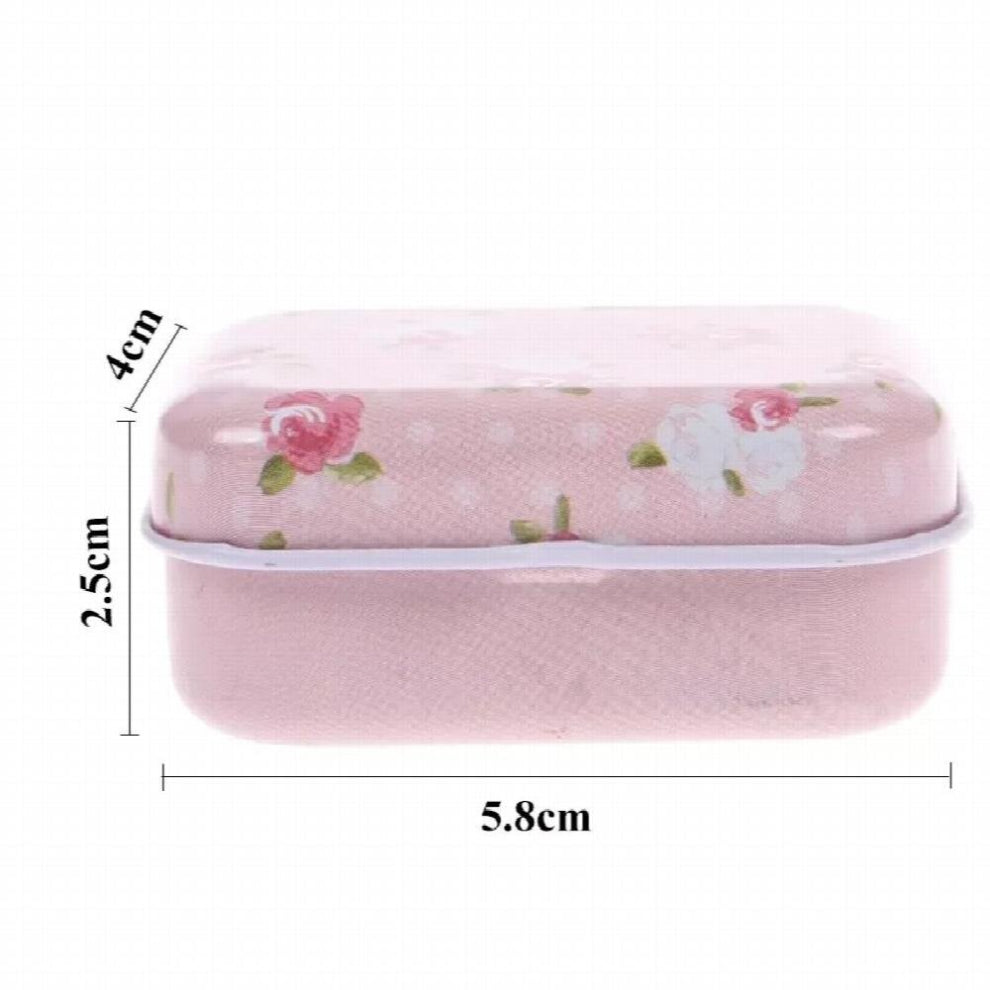 Small Size Metal Storage Box Mini Tin Jewelry Storage Box Zakka Girl Favor Household Lovely Iron Box