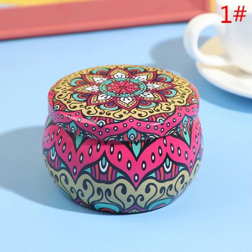 1Pcs Candy Box Drum-shaped Cookie Box Party Supply Tea Pot Tin Box Jewelry Organizer Storage Container Personality Candy Box