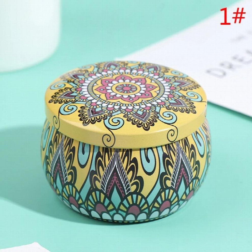 Candy Box Drum-shaped Cookie Box Party Supply Tea Pot Tin Box Jewelry Box DIY Candle Making kit Holder Storage Case