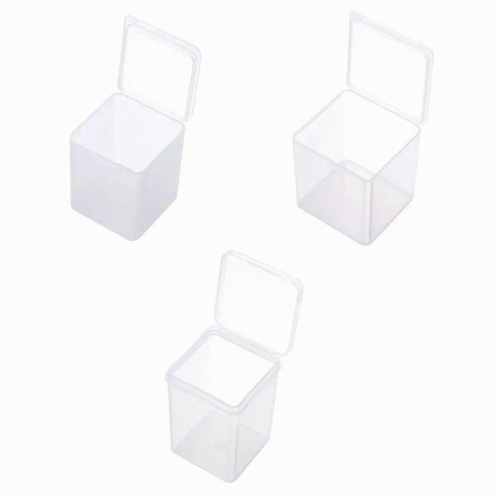 Transparent Nail Art Screw Storage Plastic Small Storage Box Beads Container Jewelry Organizer Case Pill Chip Box