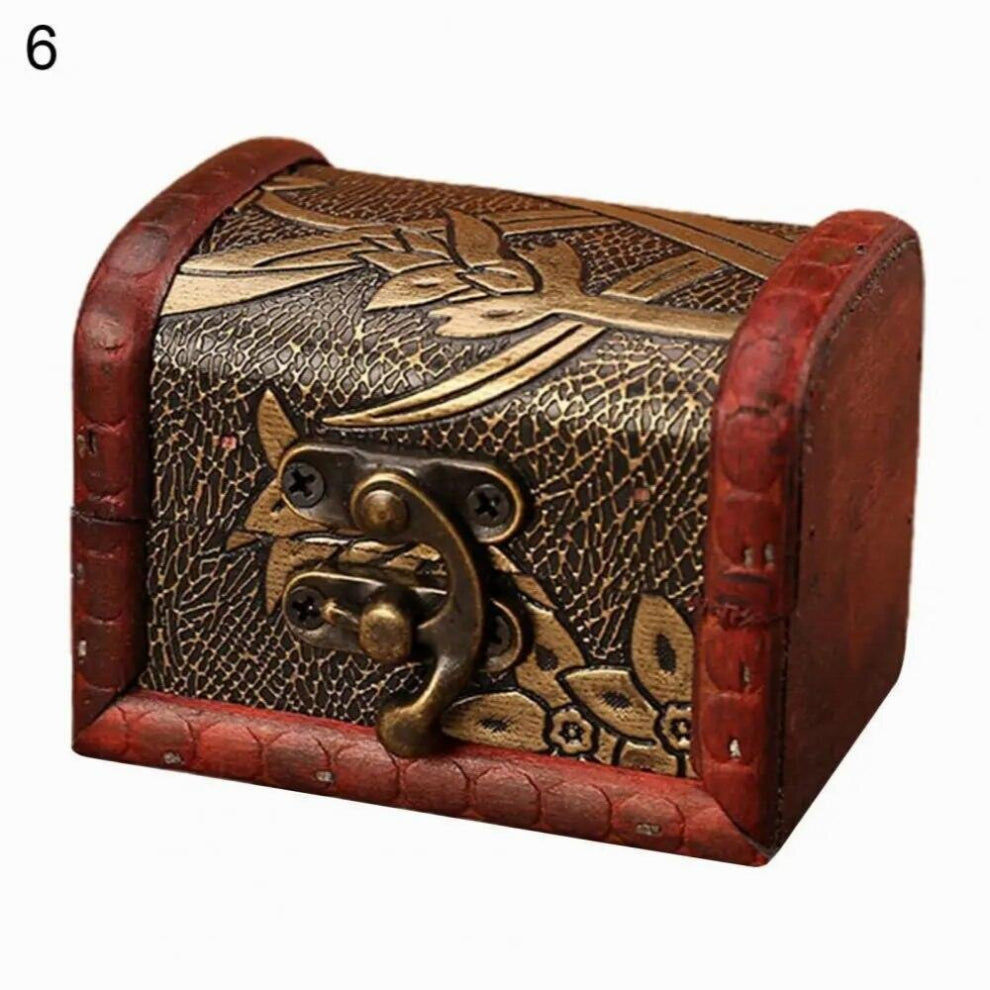 Jewelry Organizer Retro Wooden European Style Jewelry Storage Case Household Supplies