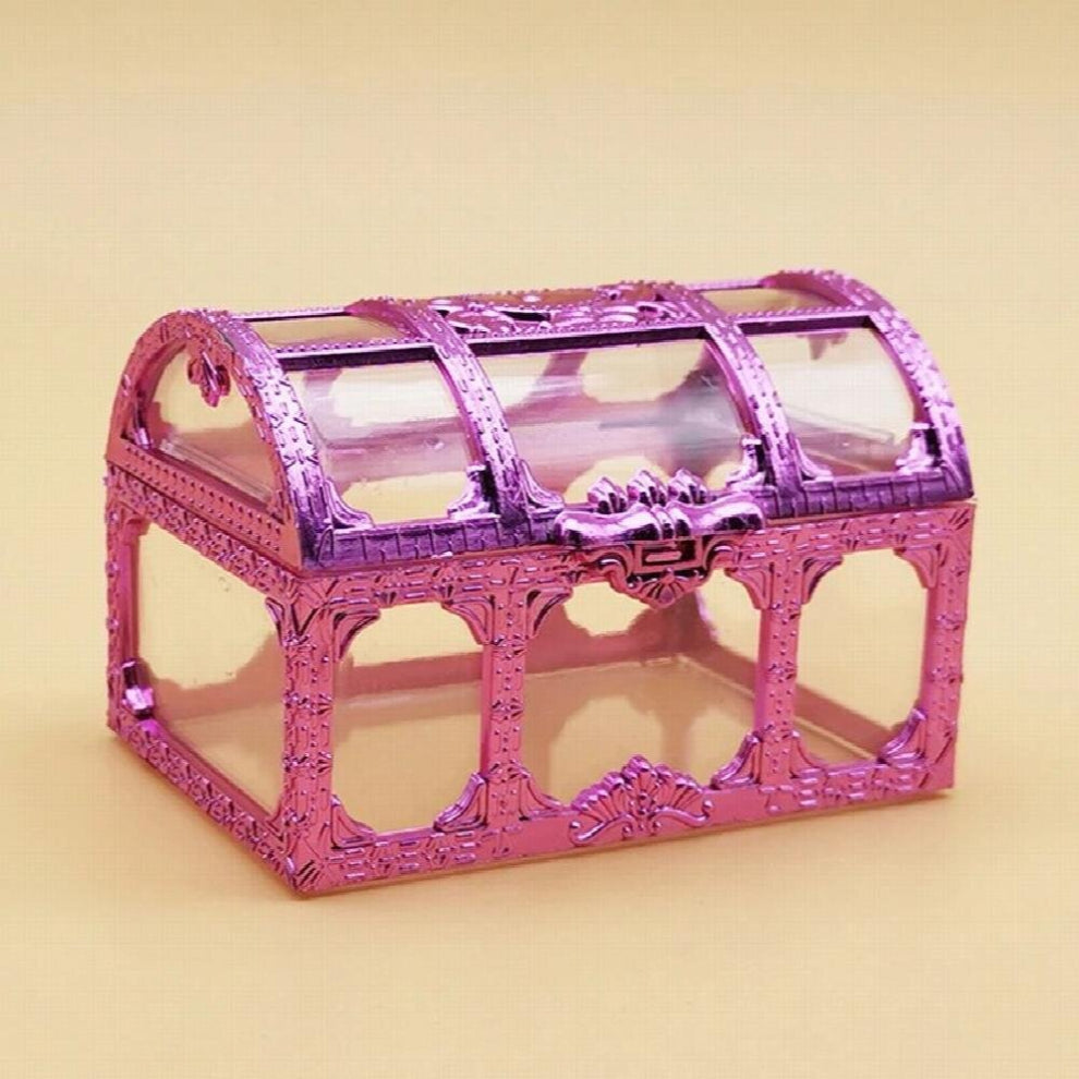 Vintage Transparent Pirate Treasure Storage Box Candy Trinket for Jewelry Household Storage Supply