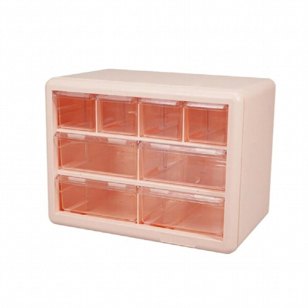 8Grids Drawer Cabinet Jewelry Storage Box Organizer Desktop Makeup Bin Containe