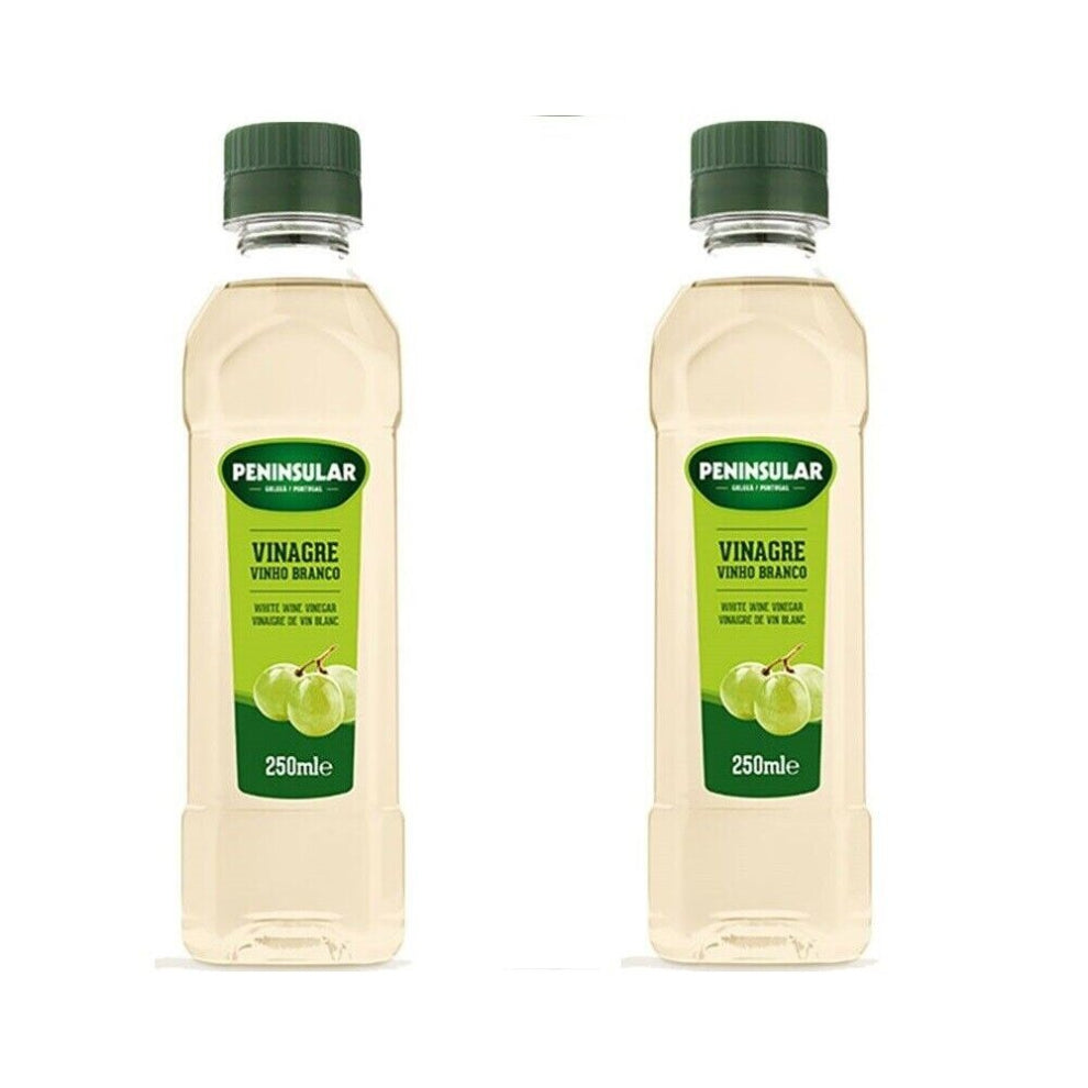White Wine Vinegar Portugal Peninsular 2 x 250ml 2 x 8.45 fl. oz PET Bottle