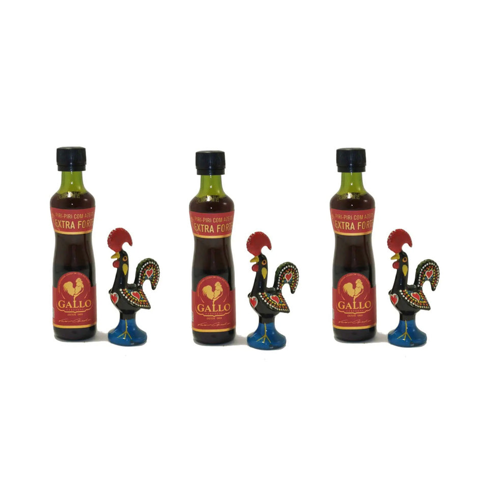 3 x Portugal Extra Hot Sauce Piri Piri with Olive Oil Gallo 50ml