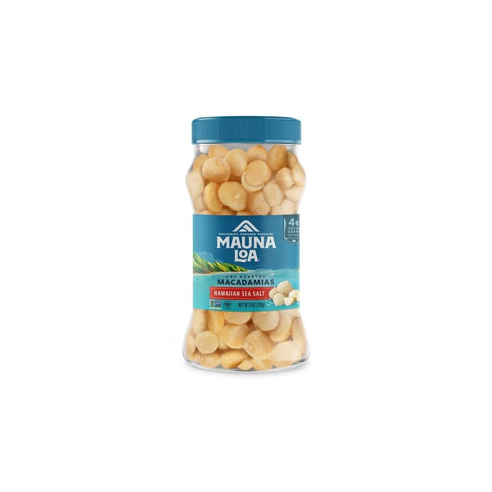 Mauna Loa 392643 6 oz Premium Hawaiian Sea Salt Macadamia Nuts, Pack of 12