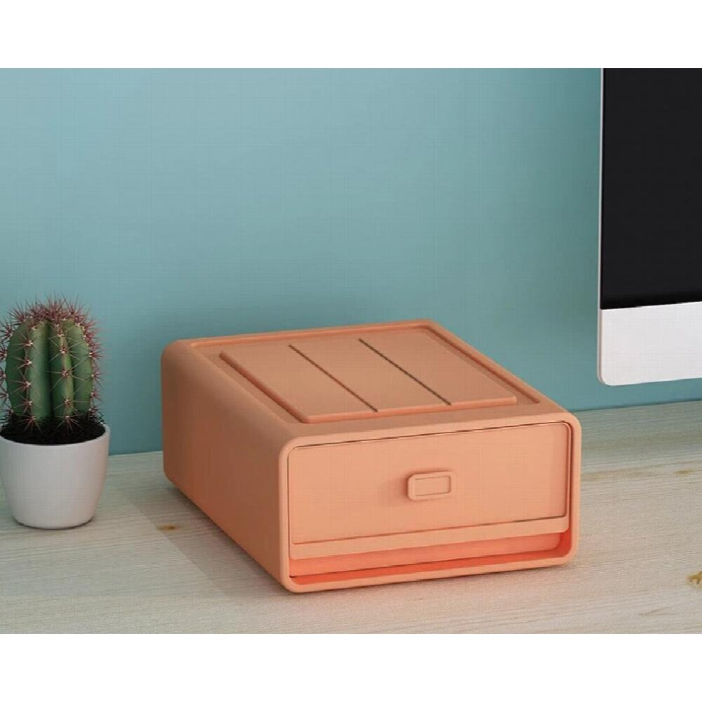 Nordic Large Capacity Desktop Organizer Drawer Stackable Cosmetics Masks Storage Box Jewelry Case Office Sundries Container Tank