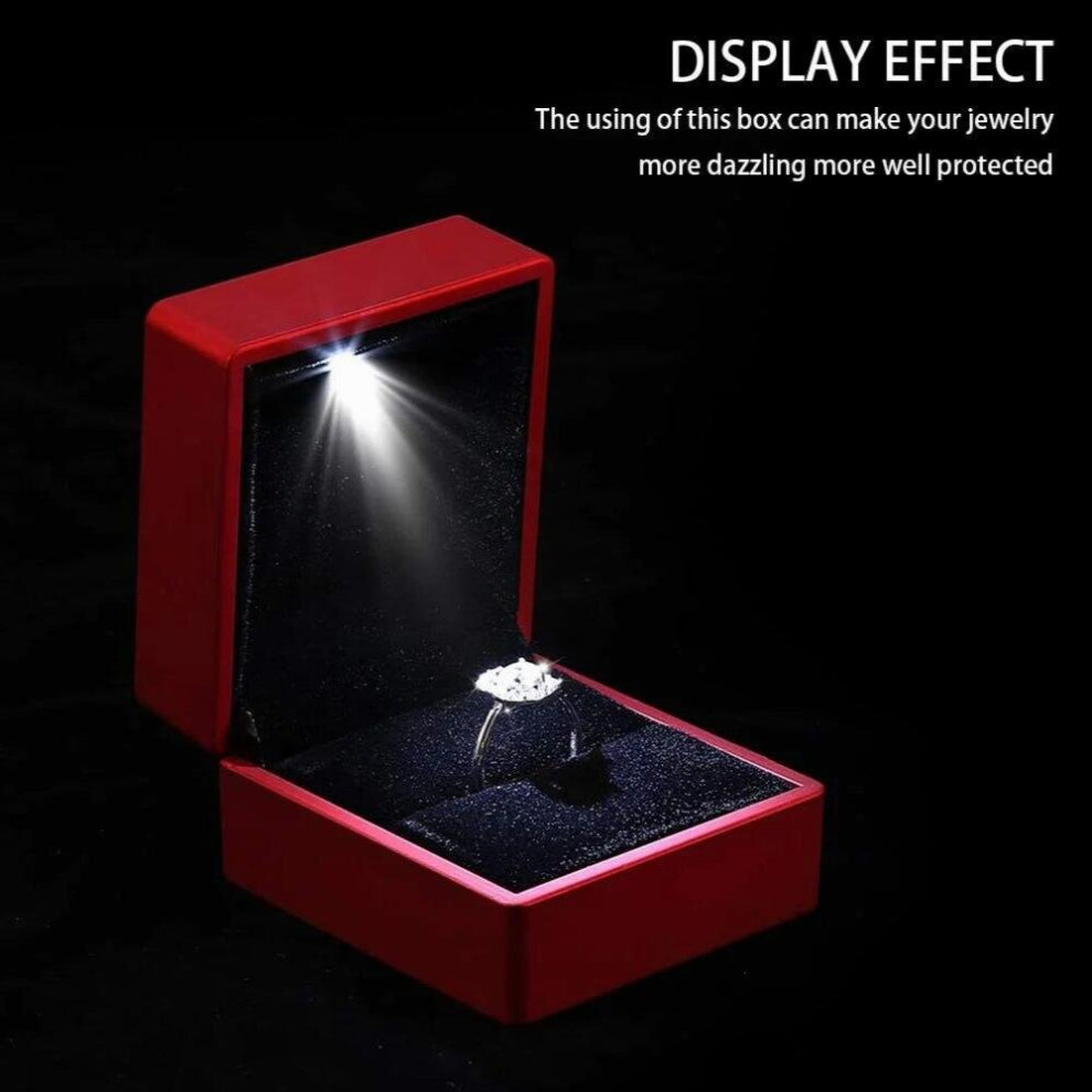 5pcs LED Ring Box Creative Illuminated Ring Box for Marriage Proposal Ring Box with LED Interior Lighting for Engagement Wedding