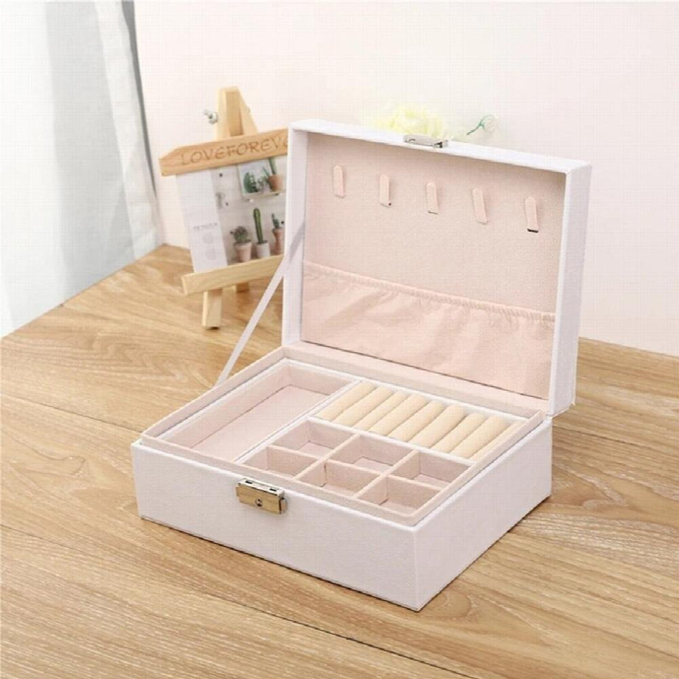 Multi-function Jewelry Storage Boxes Household Velvet Ring Necklace Earrings Organizer Case Leather Ornaments Arrange Products