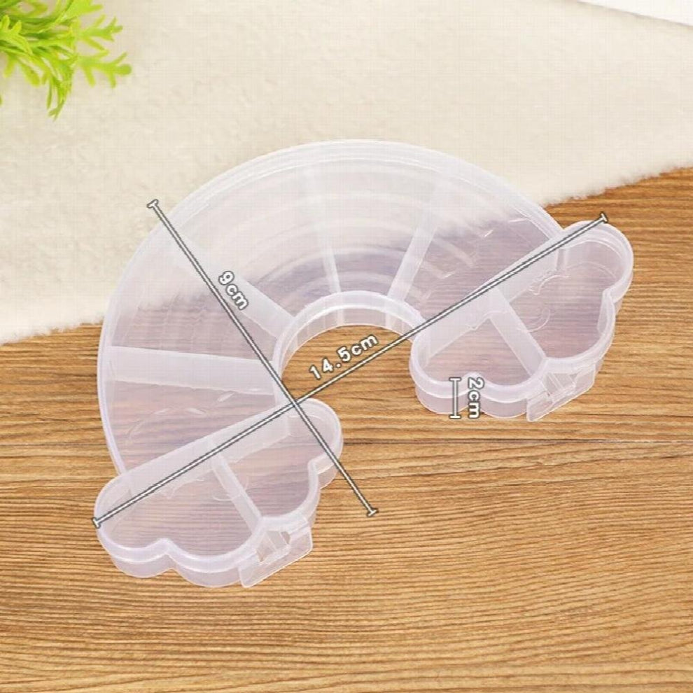 Jewelry Storage Box Earrings Earrings Jewelry Desktop Finishing Multi-grid Anti-oxidation Dust-Proof Belt Cover Transparent Box