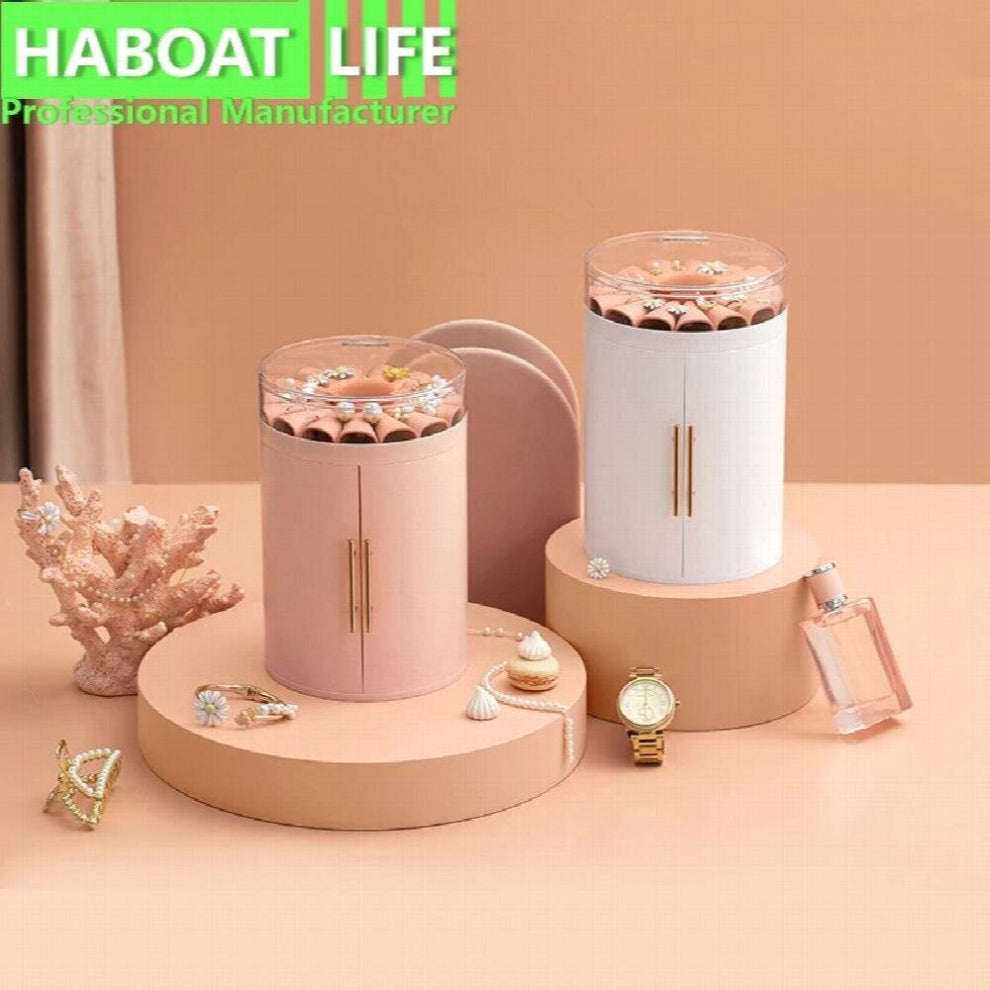 Five Layer Large Capacity Cosmetic Storage Box Multifunctional Double Open Desktop Transparent Jewelry Box Jewelry Storage C