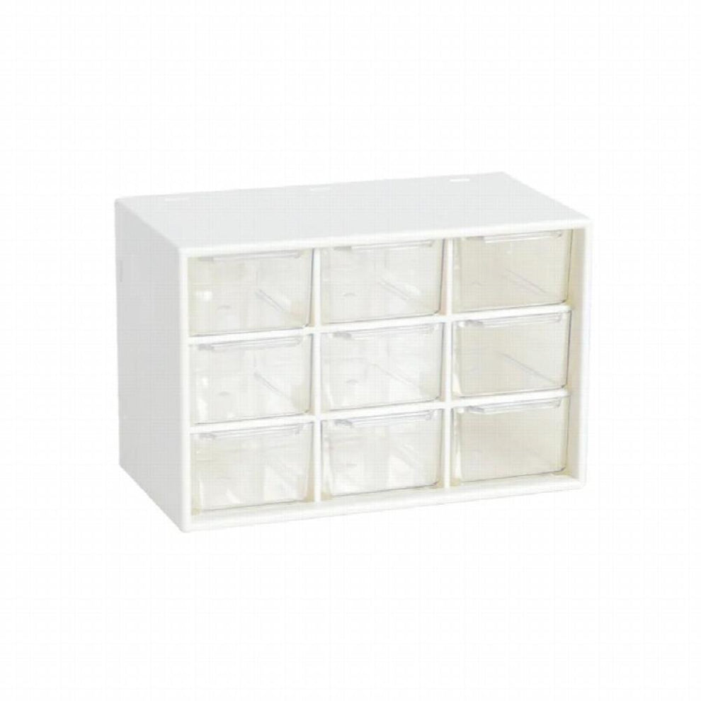 Transparent Storage Boxes Jiugongge Small Drawer Jewelry Storage Plastic Multi-color Study Desktop Stationery Ewelry Boxes