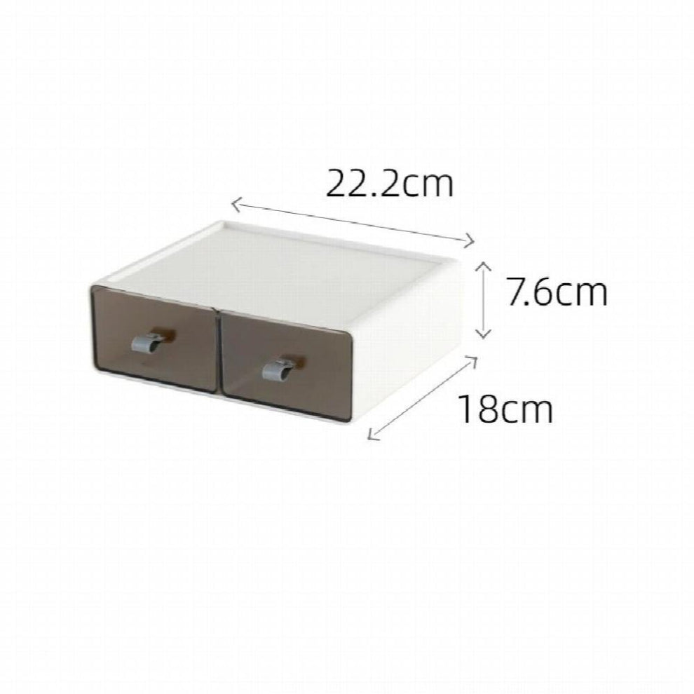 Household Jewelry Box Drawer Type Cosmetics Documents Sundries Organizer Large Box Capacity Storage Box Compartment Storage Box