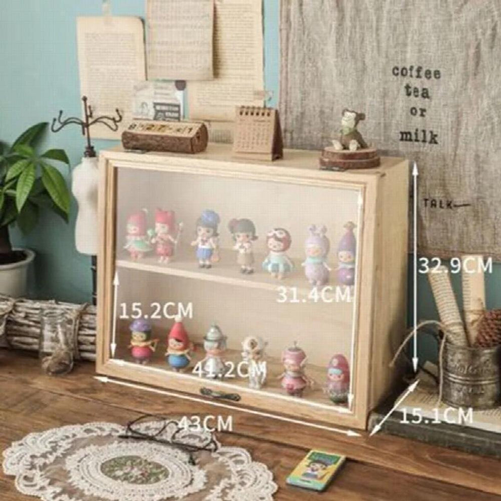Storage Box Retro Dressing Table Jewelry Shelf Ornaments Storage Box Wooden Boxes Rangement Desktop Organizer ?????????? ???????