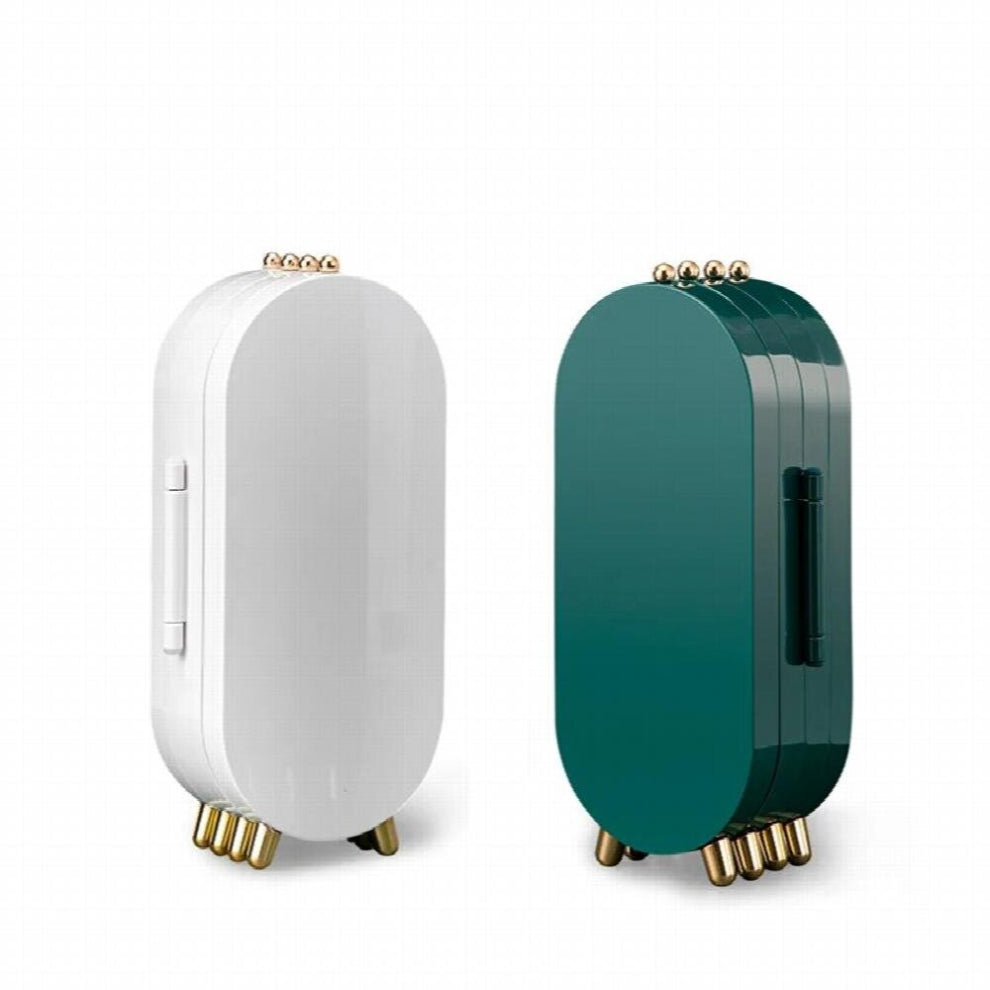 In Desktop Jewelry Storage Box Earnail Earring Jewelry Layer Dustproof Jewelry Box