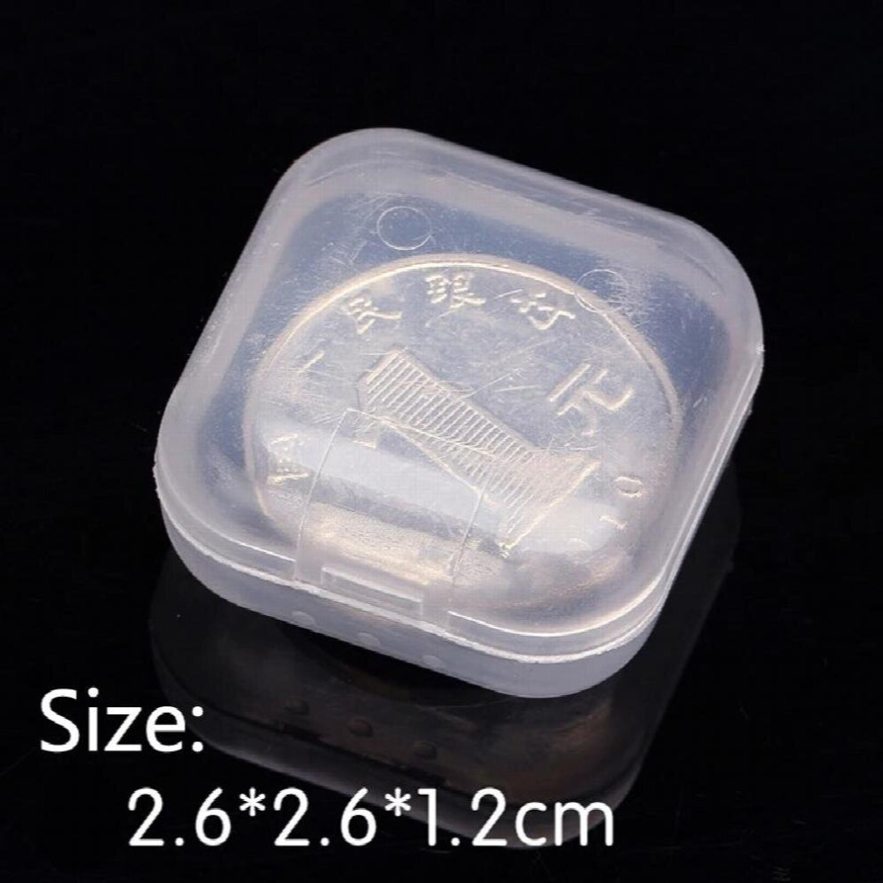 transparent PP small square Boxes Plastic Packaging storage box , with lid for jewelry box chip accessories Finishing box